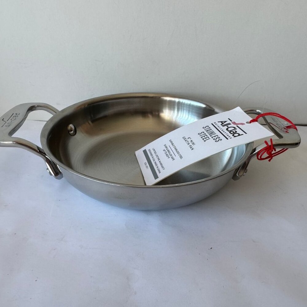 NWT All-Clad Stainless Steel 6” Mini Gratin Pan